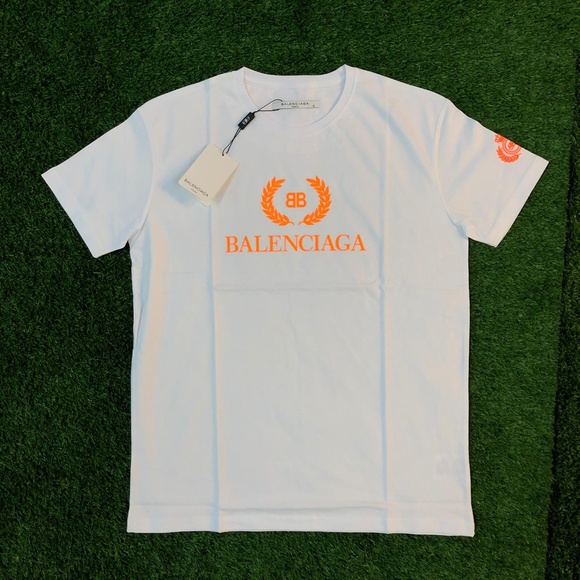 balenciaga orange shirt